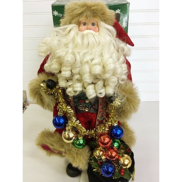 SANTA CLAUS Figure North Pole Express CHRISTMAS DECOR Holidays